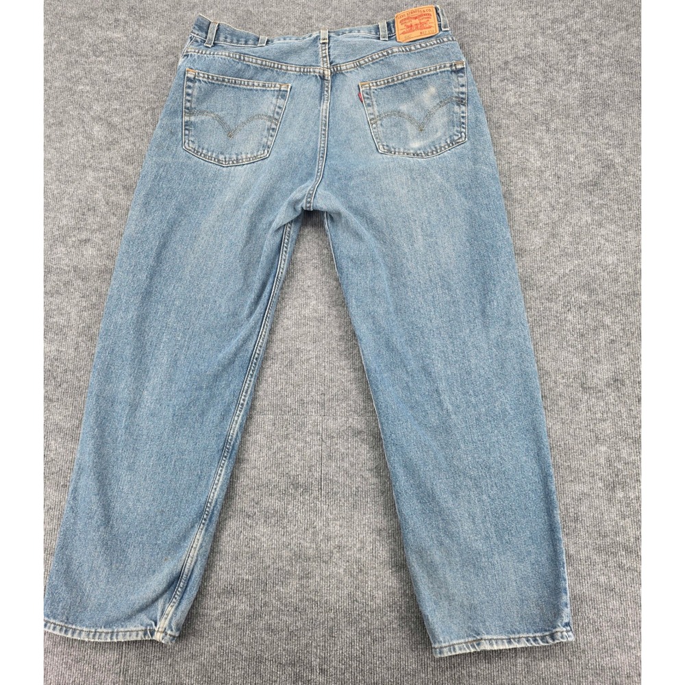 Levis 550 Relaxed Fit Jeans Mens 38x29 Medium Wash Blue Tapered Leg Denim - Picture 6 of 8
